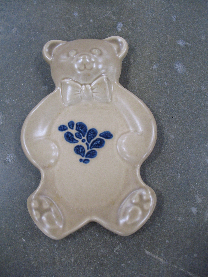 Vintage Pfaltzgraff Yorktowne Teddy Bear Spoon Rest image 0