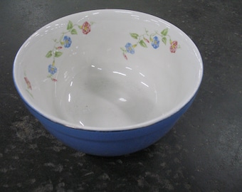 Cuenco para mezclar con diseño floral Morning Glory de Hall's USA de estilo vintage