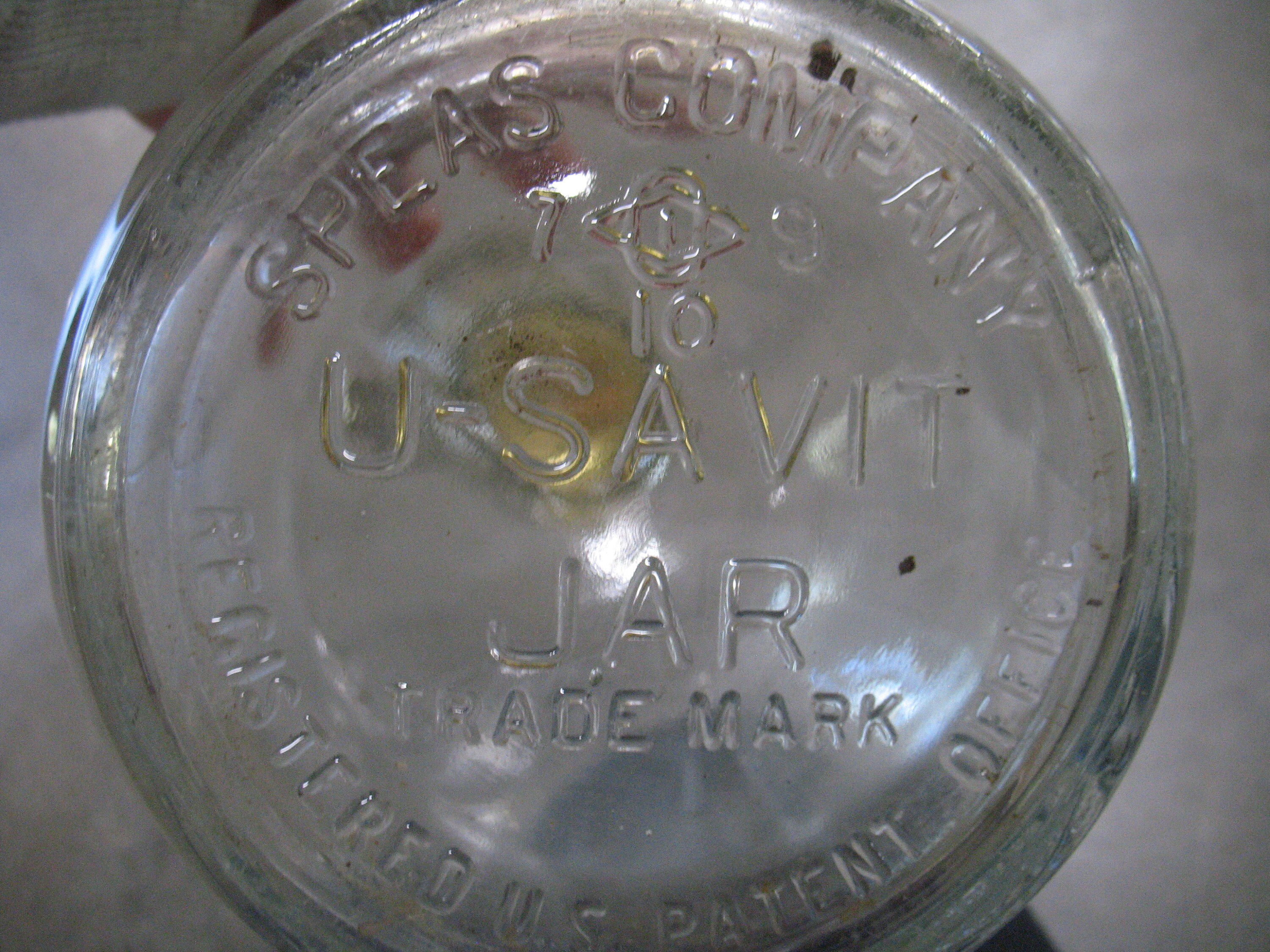 Vintage Speas Vinegar Usavit 1 Gallon Jar With Lid and Carry Etsy