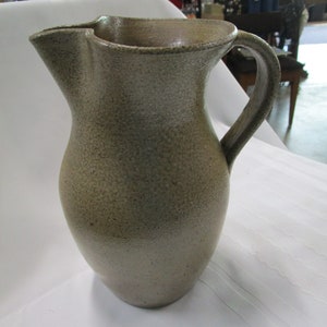 2006 Sid Luck Brown Speckled/Drip Art Pottery Pitcher