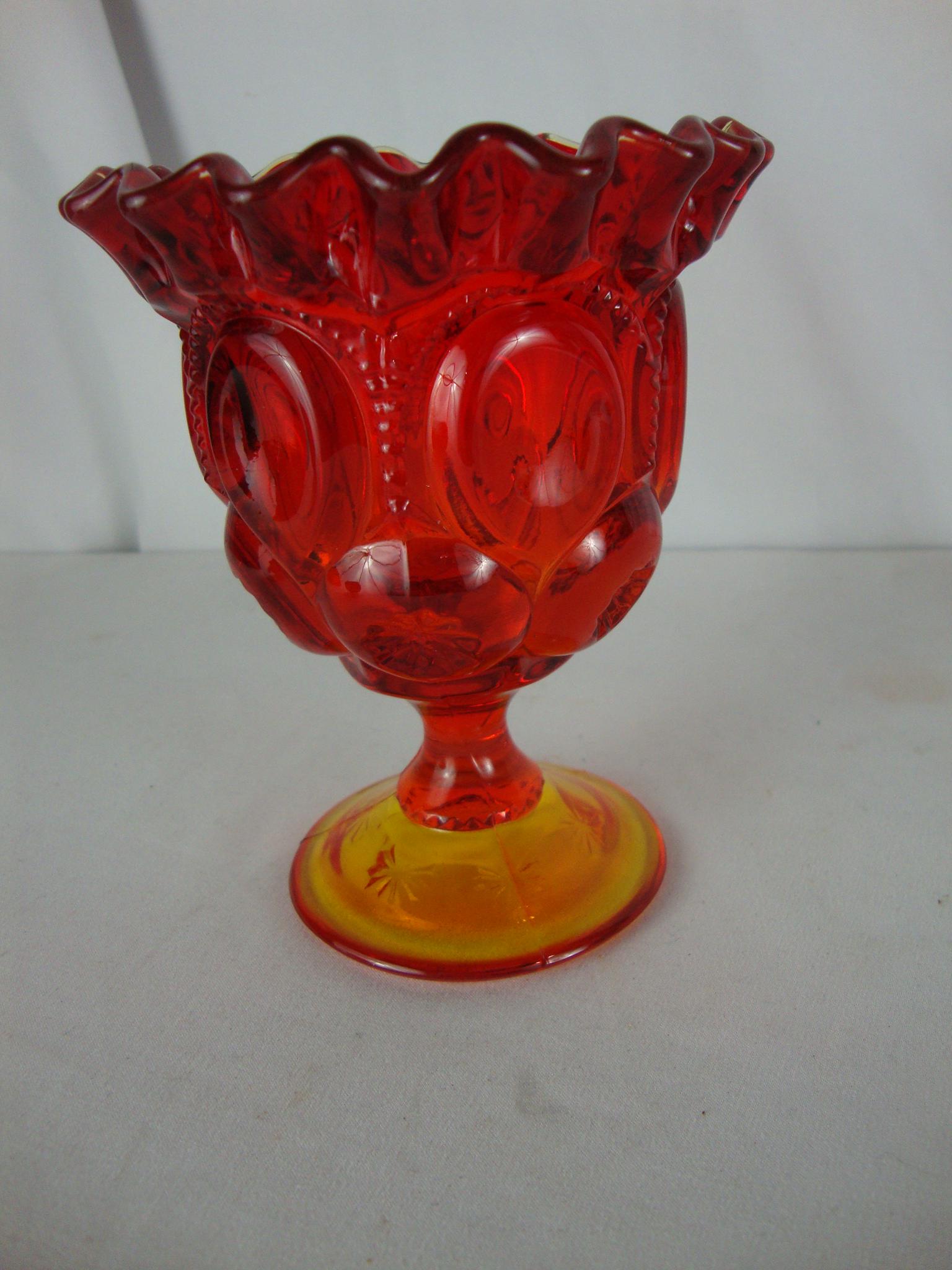 アンティーク L.E. Smith Moon SOMABITO 工房KOHAKU Le Smith Moon and Stars Vase - Etsy