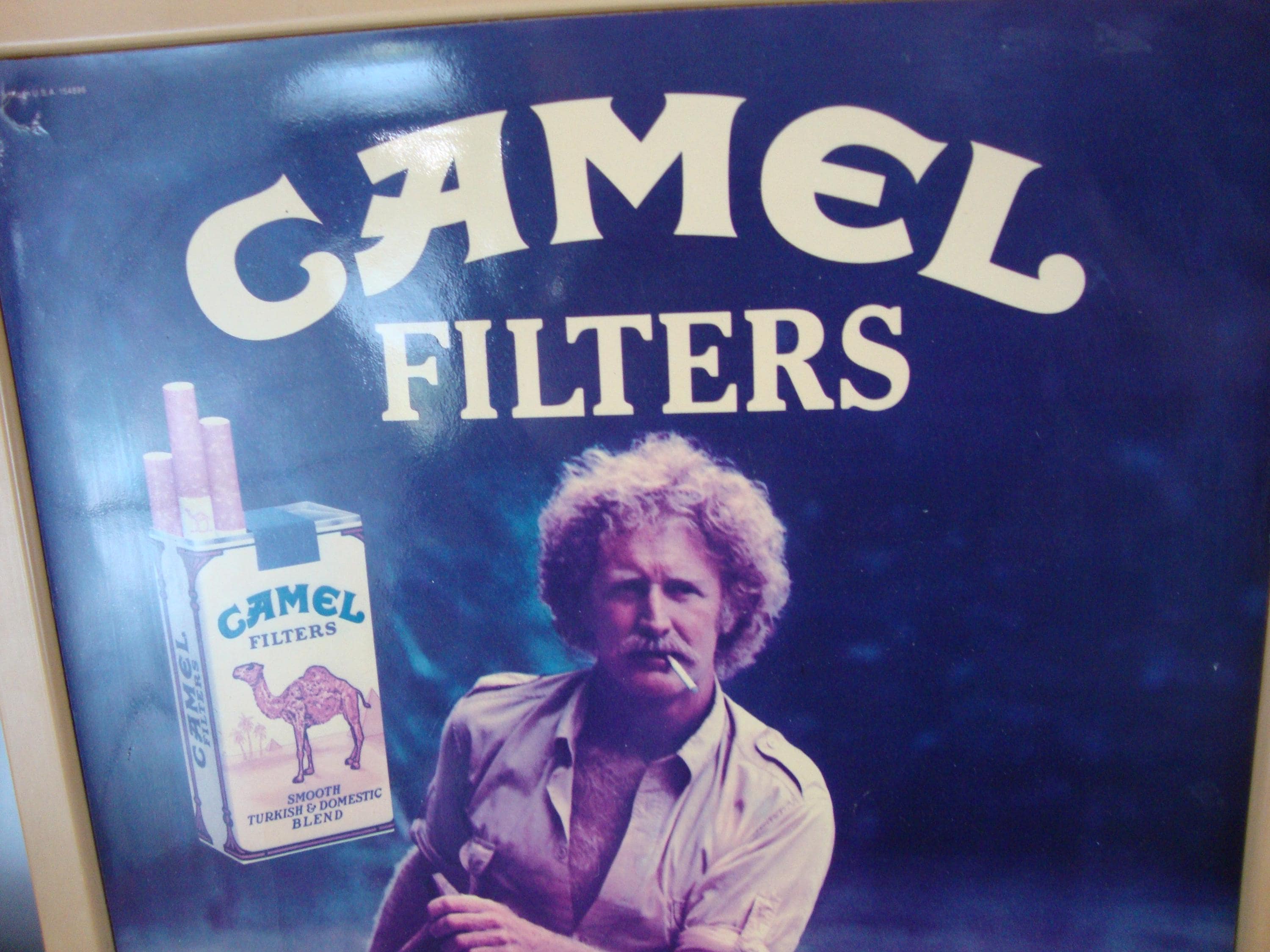 Camel Filters メタルサイン 1984 Camel Filters Cigarettes Molded Plastic Sign Thermometer Wall