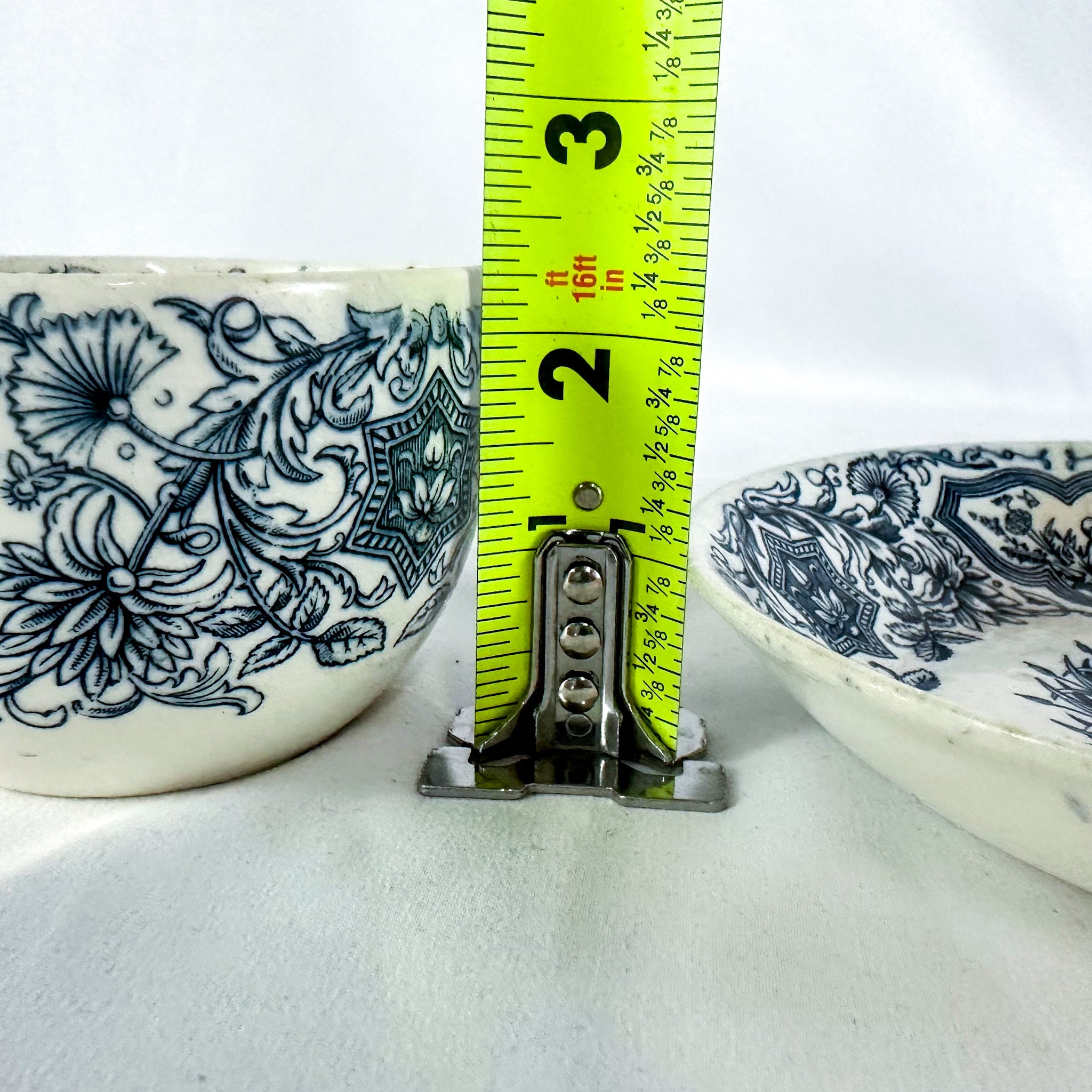Antique 1883 WH Grindley & Tunstall Ideal in Blue Teacup and