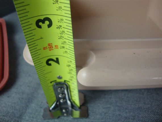 Vintage Tupperware Mauve Double Stackable Plastic… - image 11