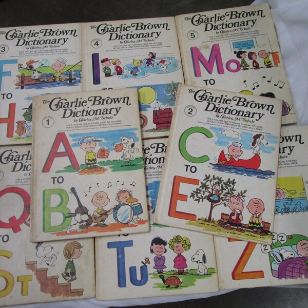 Charlie Brown Books Etsy