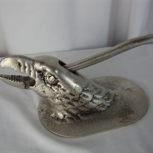 Vintage Cast Metal Eagle Head Manual Nutcracker