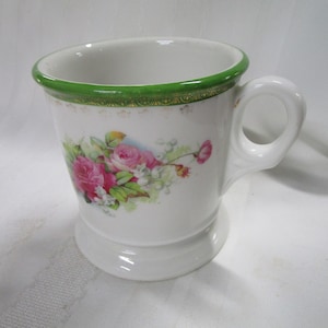 Vintage KPM German Rose Floral Shaving Mug