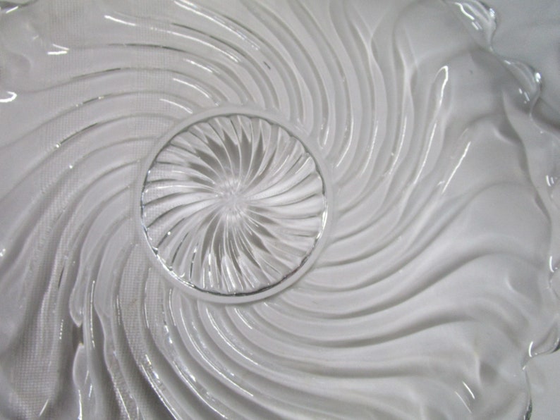Vintage Fostoria Colony Swirl Clear Glass Torte Plate Platter - Etsy