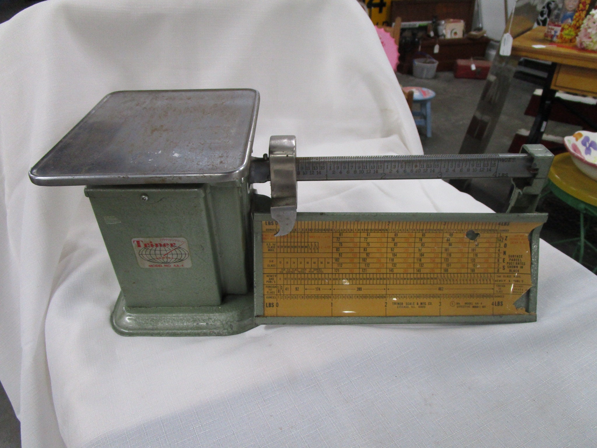 1974 Triner Scale & Mfg. Model AA4 Metal Postal Scale Etsy