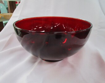 Red Mixing Bowl - Etsy