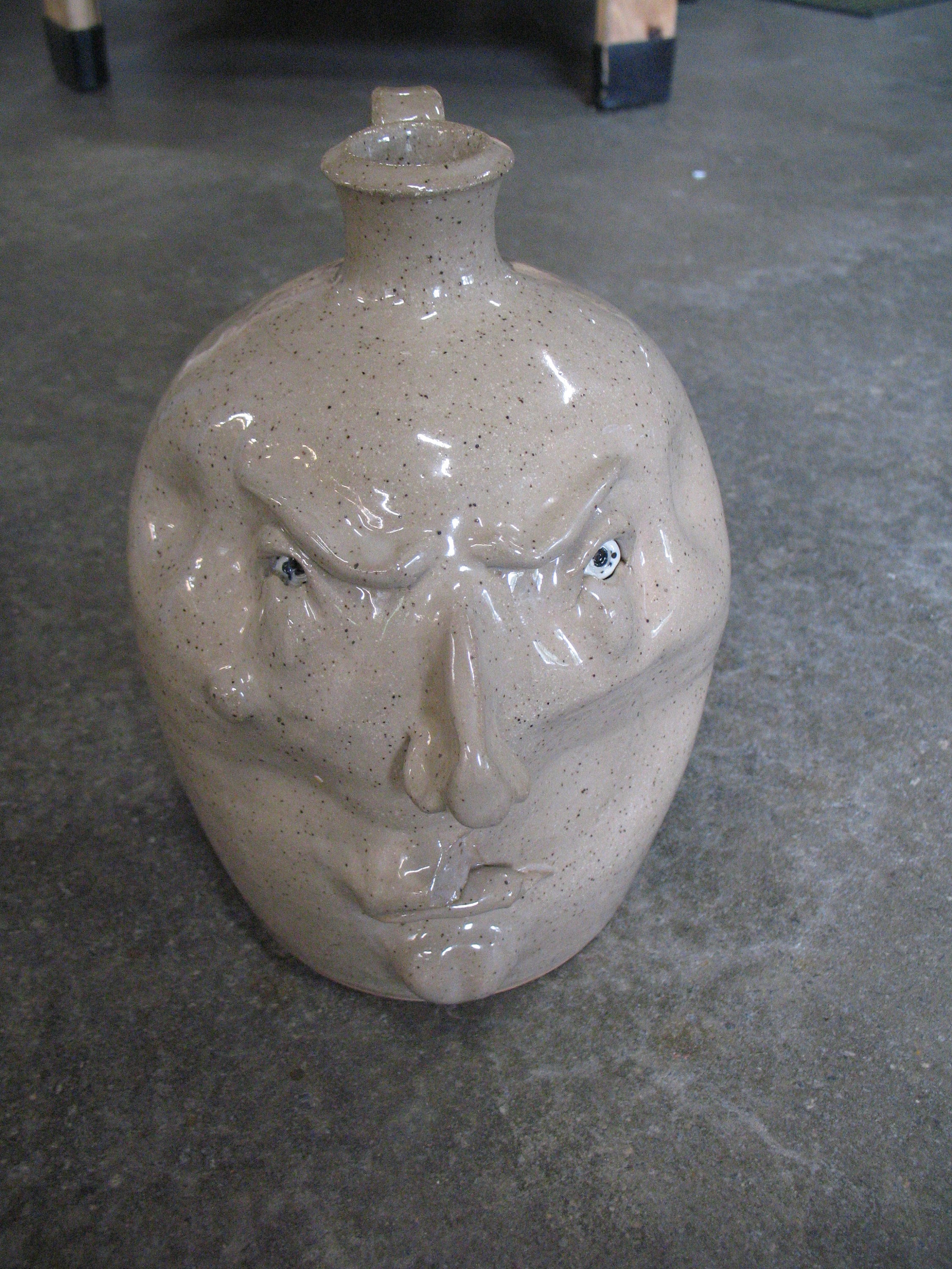 2003 Martha Chriscoe/chad Brown Ugly Face Jug 