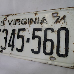 1971 Virginia Automobile License Plate T345-560
