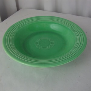 Pre-1986 Fiesta Ware Light Green Flat Rim Bowl