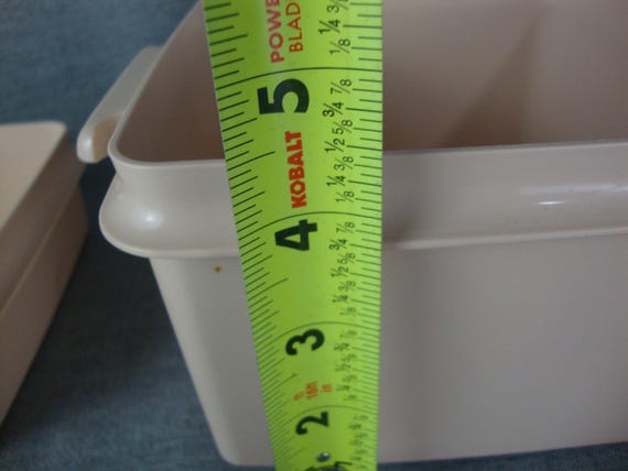 Vintage Tupperware Mauve Double Stackable Plastic… - image 8