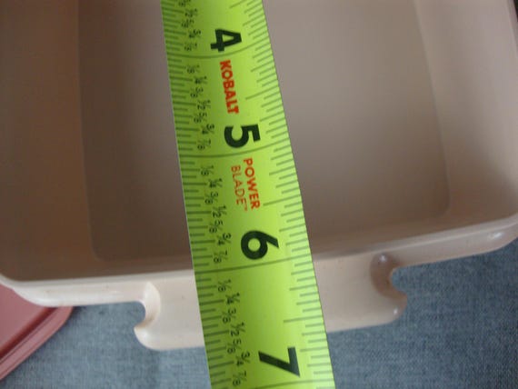 Vintage Tupperware Mauve Double Stackable Plastic… - image 16