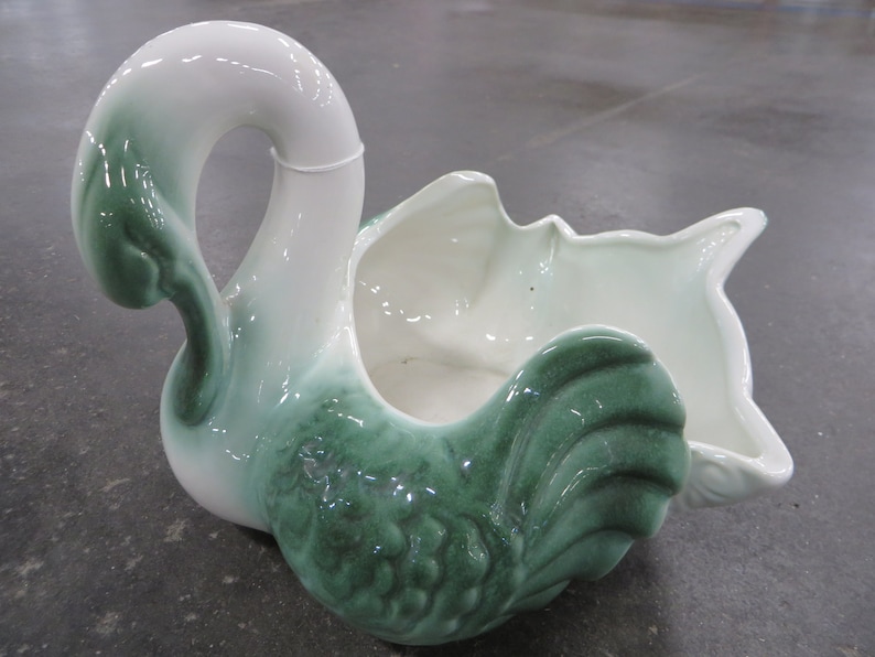 Vintage Hull Coronet Swan Planter