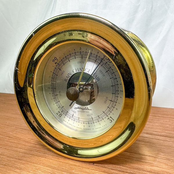 Vintage Airguide Nautical Barometer