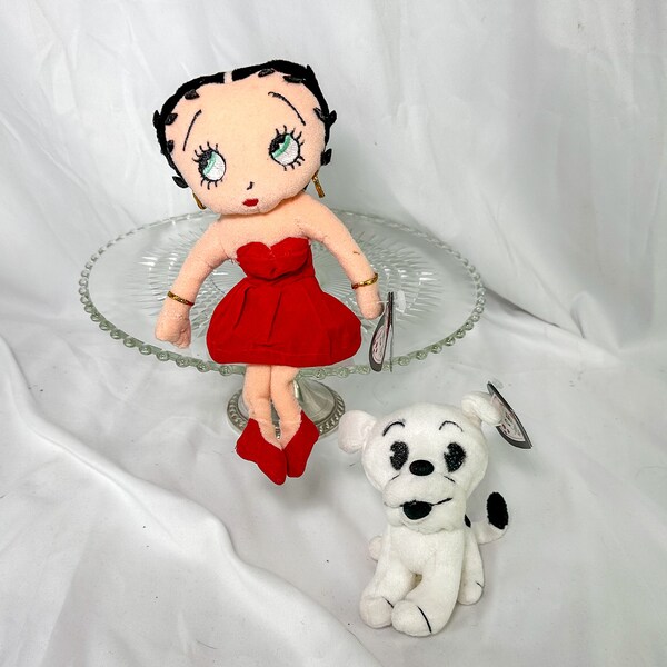 Betty Boop & Pudgy Plush Doll Set - Original bag included