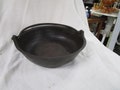 Vintage Cast Iron Gate Marked Shallow Cauldron with Metal Swing Handle