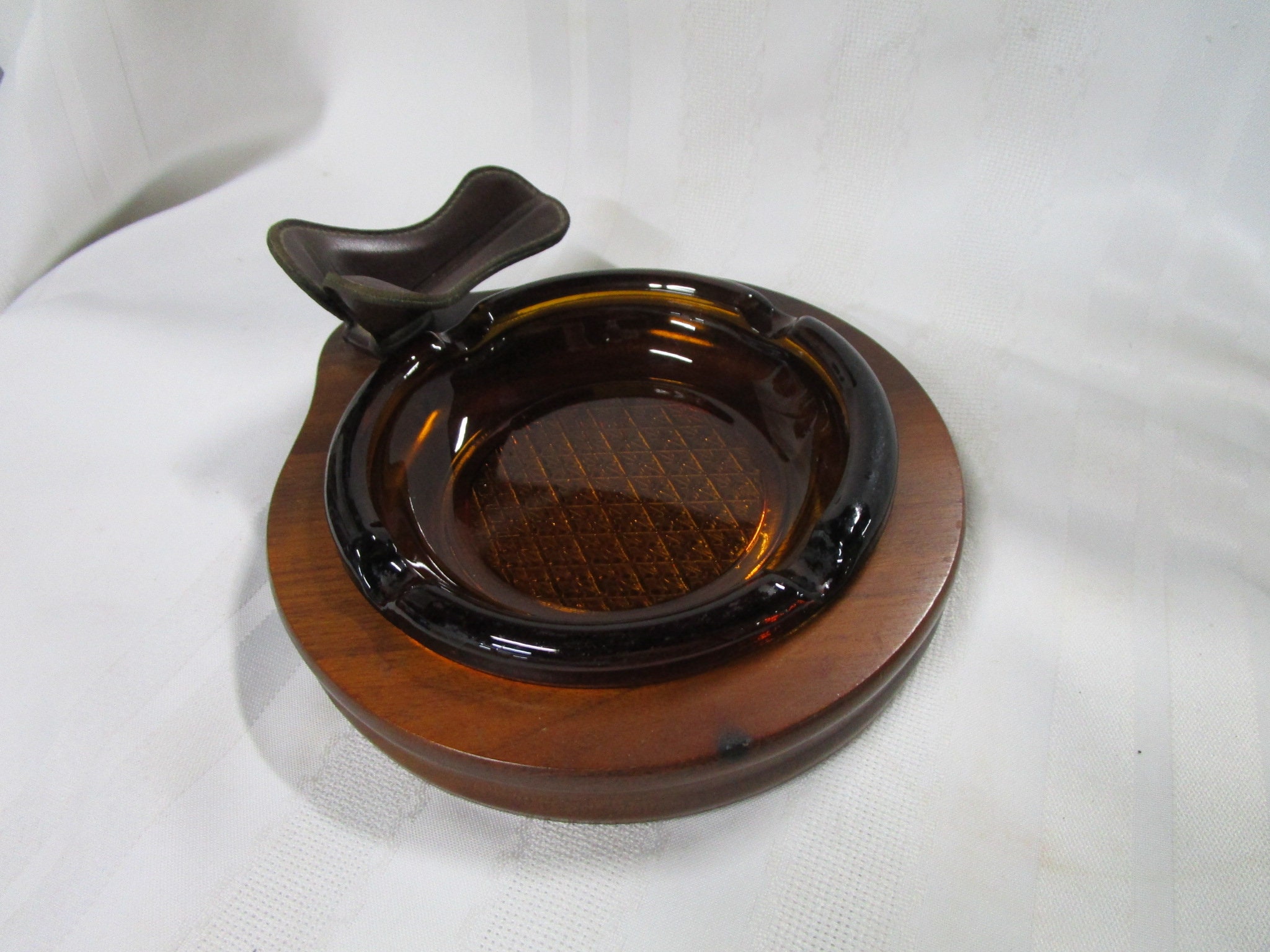 Vintage Glass Tobacco Pipe Rest, Measures 2-1/2 Inches Wid…