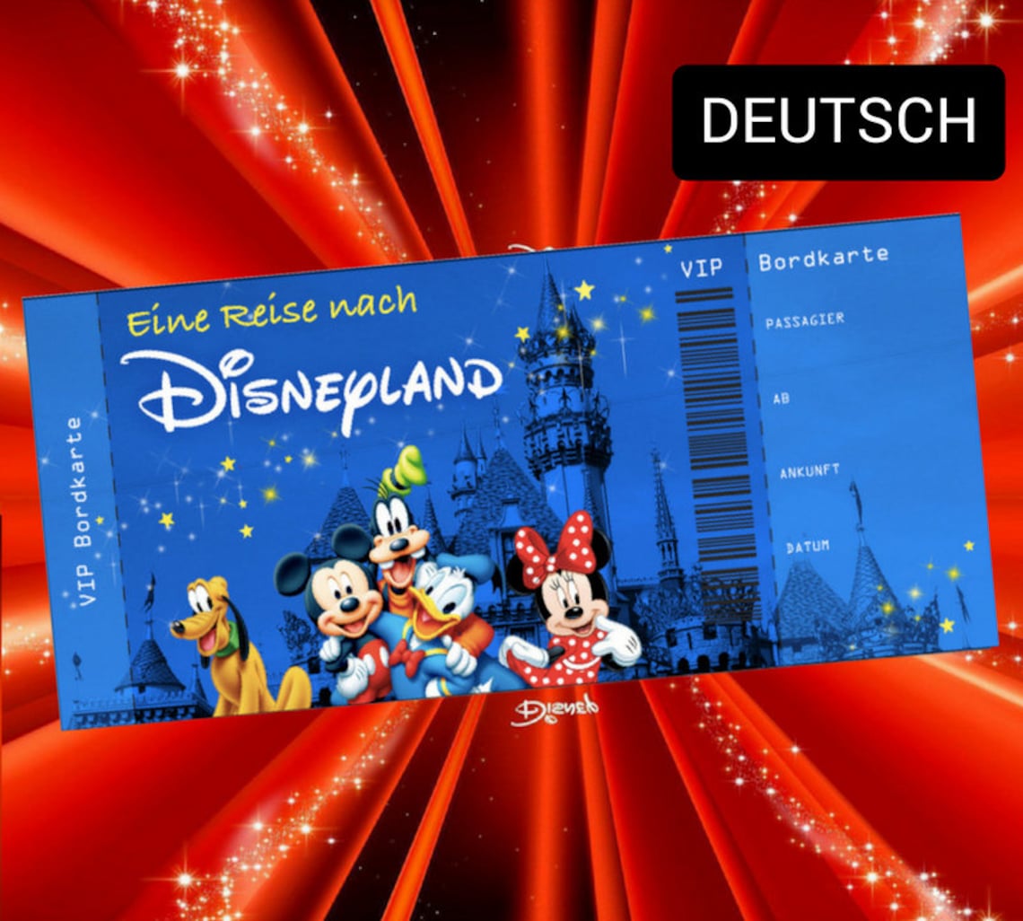 Personalisierte Bordkarte Eine Reise Nach Disneyland Disneyworld personalisierte-bordkarte-eine-reise-nach-disneyland-disneyworld