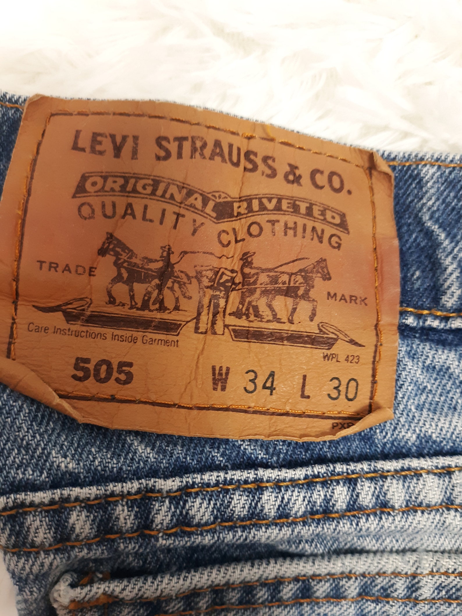 Vintage Unisex Levi's 505 Orange Tag 34 x 30 70's | Etsy