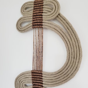 contemporary hemp rope sculpture