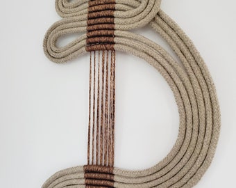 contemporary hemp rope sculpture