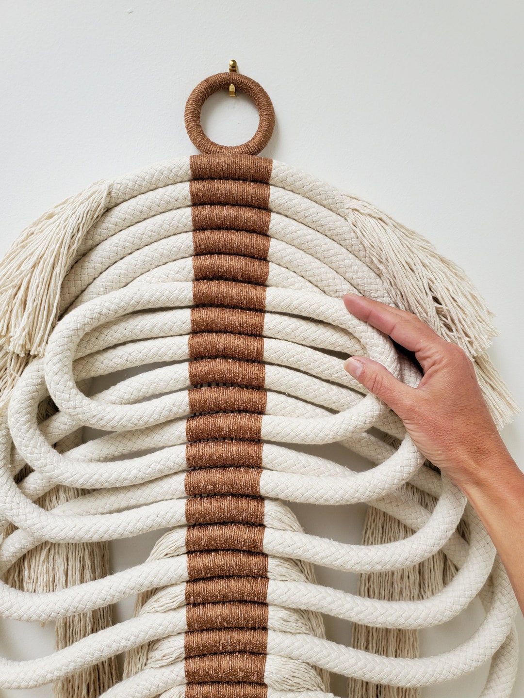 Original and Boho Wall Decoration. Textile Art for Etsy