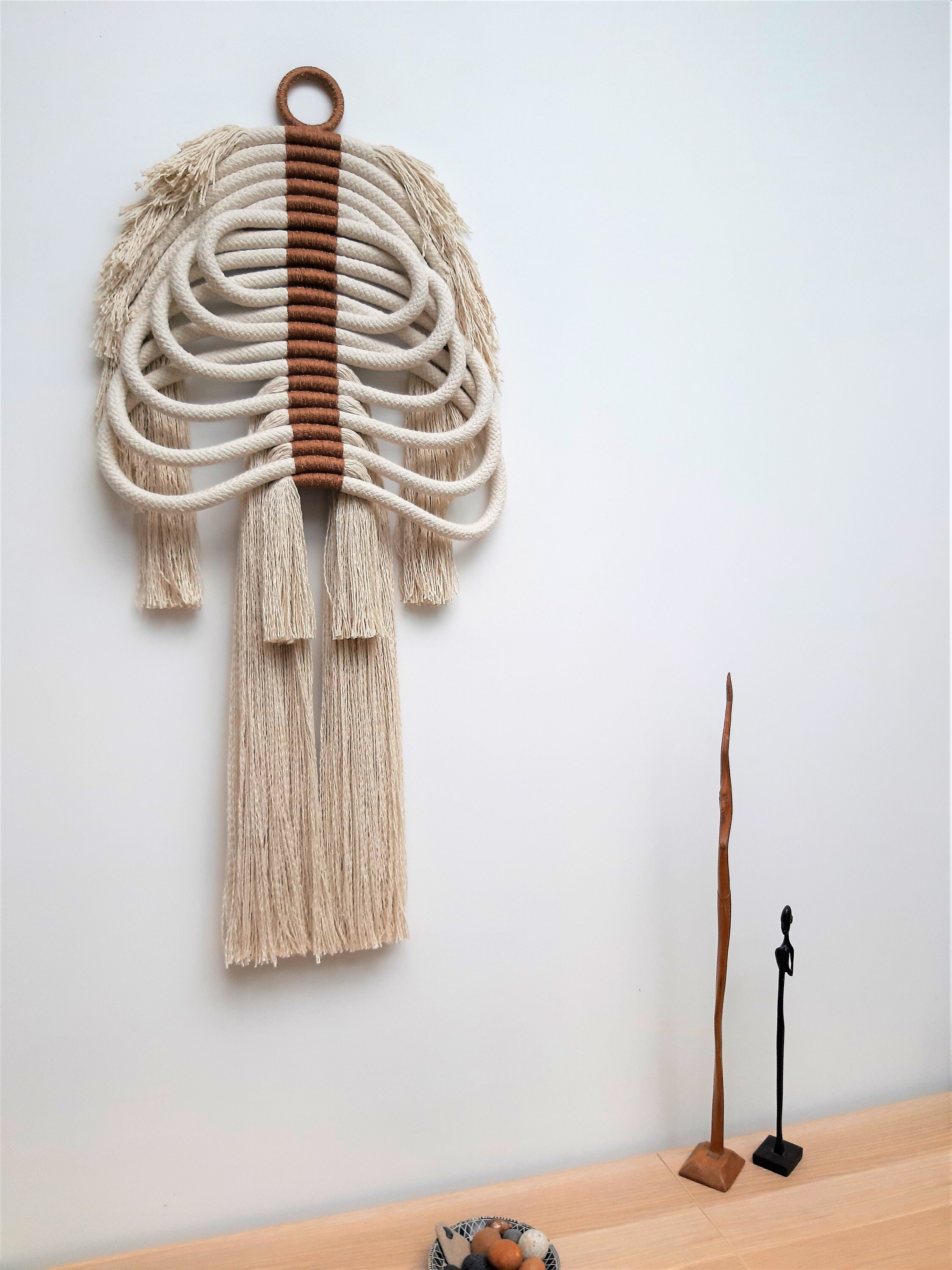 Decoración mural contemporánea Escultura para interiores | Etsy