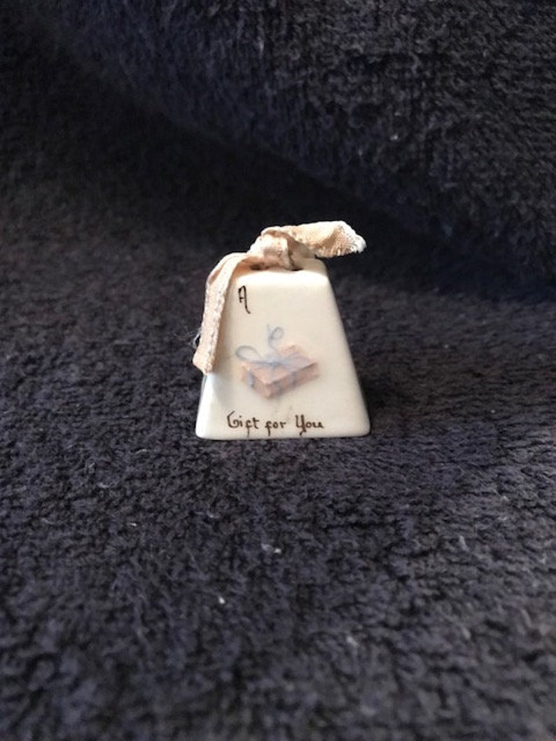 Vintage Poinsettia Studios California Ceramic Bell A Gift for You Etsy