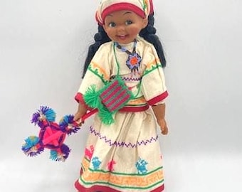 メキシコ ウイチョル族 huichol 人形 フォークアート ヴィンテージ ヴィンテージ ウイチョル人形 フォークアート 伝統的なウイチョル族の