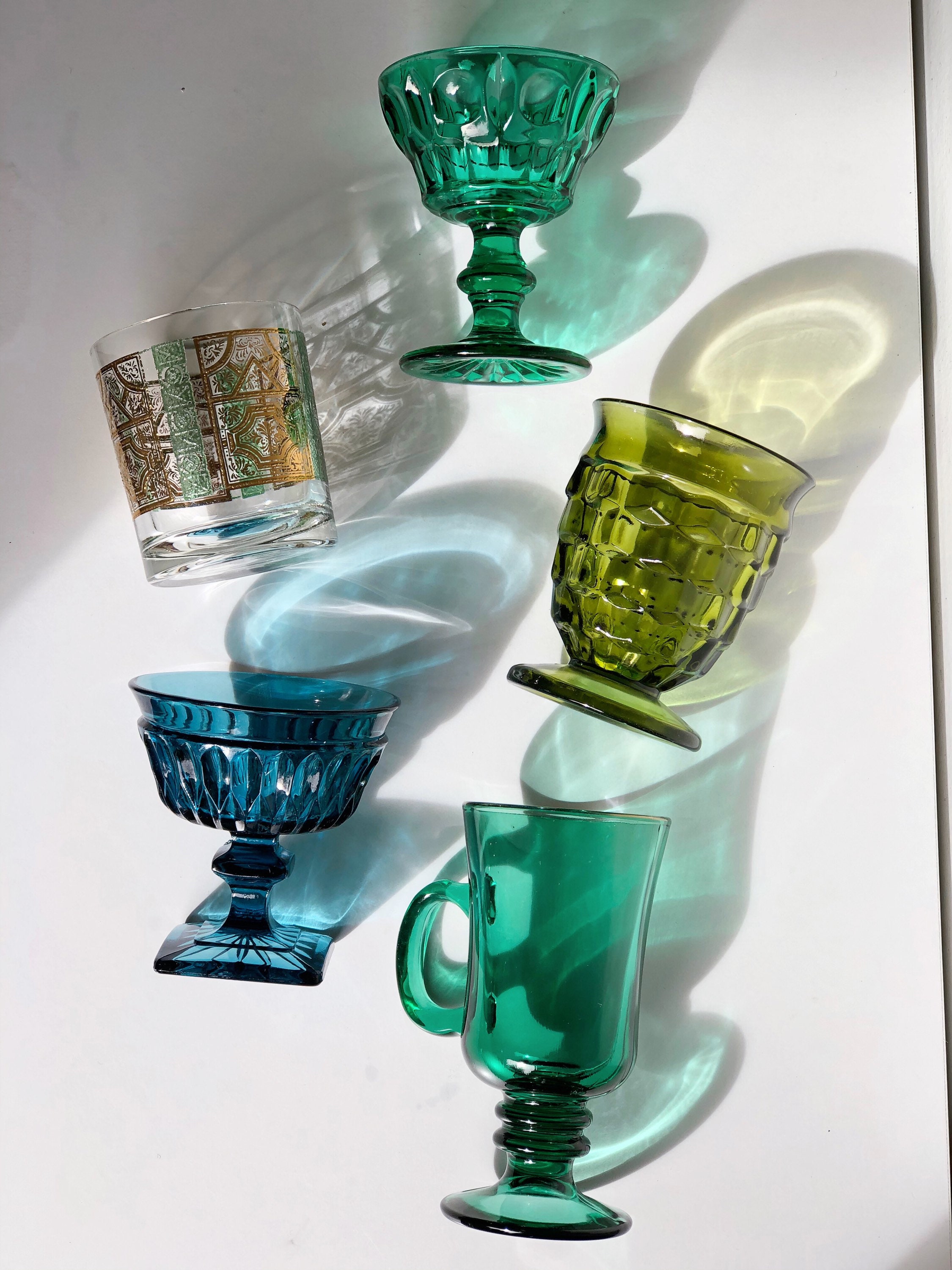 boho drinking glasses