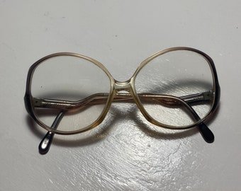Lunettes de vue vintage des années 80 - Montures de lunettes rétro pour femmes - Lunettes des années 70 et 80 - Lunettes surdimensionnées - Montures de lunettes vintage - Lunettes rondes EM