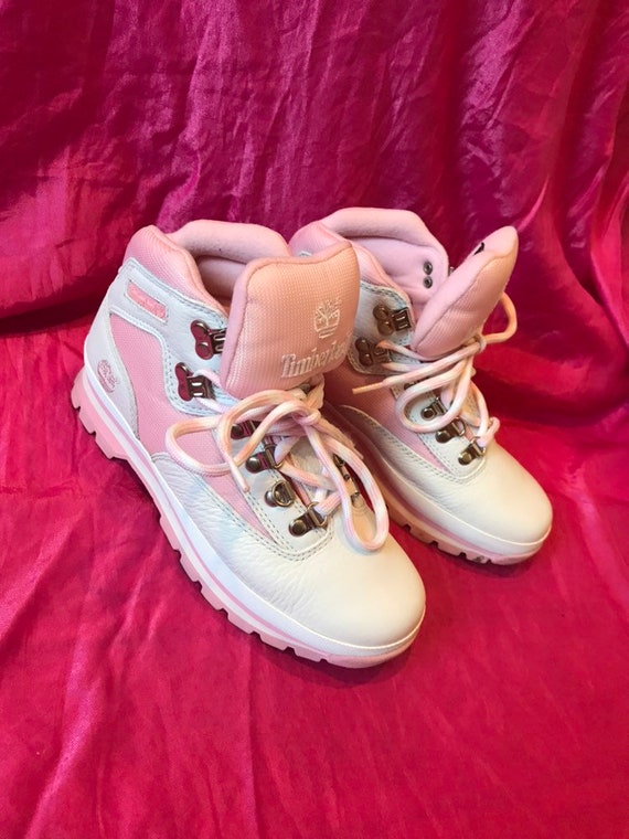 baby pink timbs