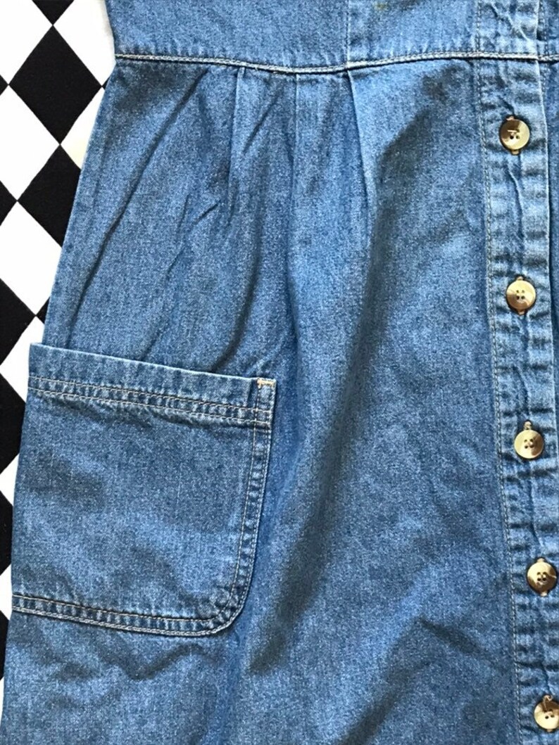 petite blue jean dress