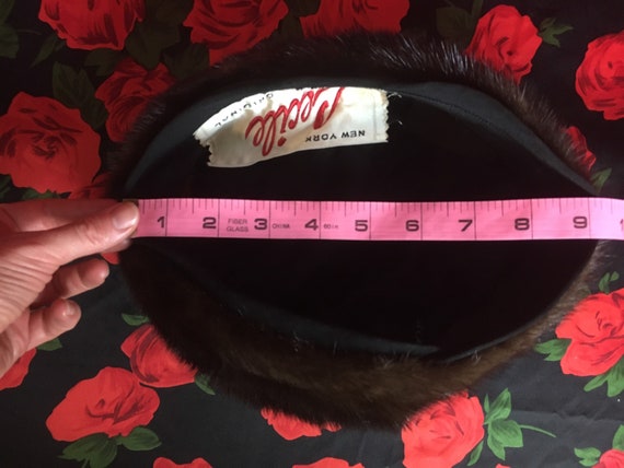 Soft 50s 60s Vintage Cecile New York Fur Hat - Be… - image 10