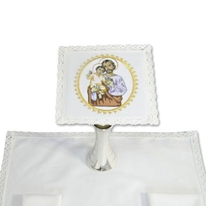 Altaarlinnen, volledige set kleed, korporaal, luchtreiniger, lavabo, 100% katoen, accessoire voor de viering, altaarlinnen luchtreiniger, leveranciers