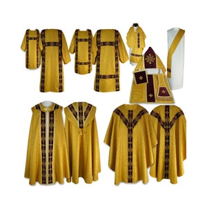 Hohe Mess Set Gewandung Cope Dalmatiner Funeral Pall
