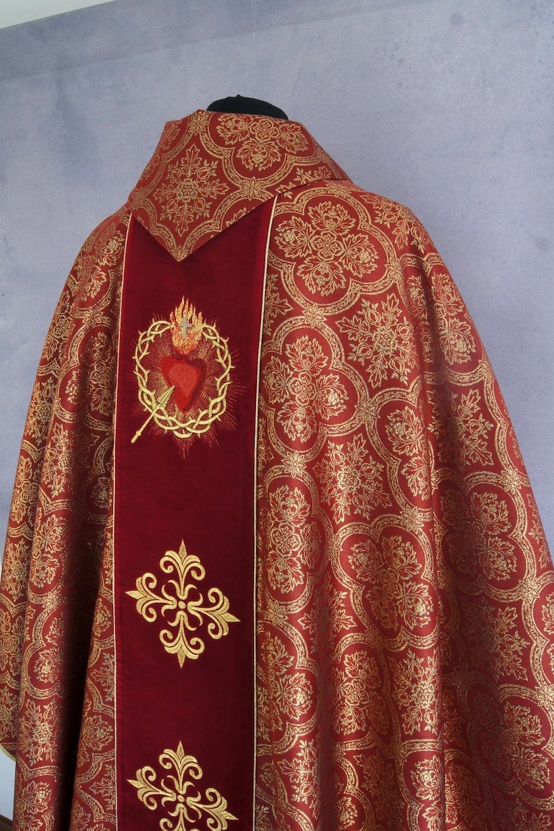 Robe Prêtre Catholique Ornat Robe De Célébrant Caxndycing - Ornat D'Église Catholique Pour Père Prêtre - Tenue De Messe Vêtement Liturgique église