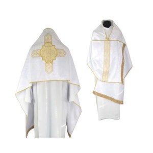 Humeral Veil - White Veil , Vestments for Priest, Liturgical Chasuble, Pastor Gift, Velum Humerale, Cope and humeral veil
