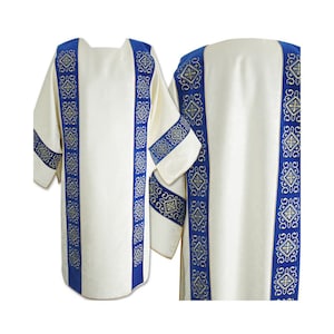 Roman Marian Dalmatic, Deacon Dalmatic, Catholic Dalmatic, Liturgical Dalmatic, Vestments for Priest, Catholic Chasuble, Liturgical.