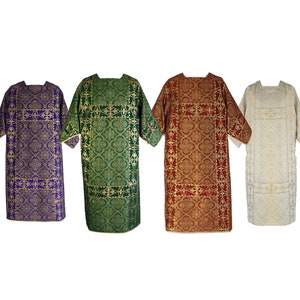 Roman style Dalmatic, Deacon Dalmatic, Catholic Dalmatic, Liturgical Dalmatic, Vestments for Priest, Catholic Chasuble, Liturgical.