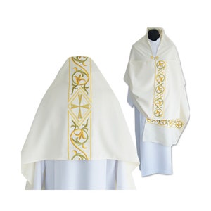 Humeral Veil - Humeral Veil for Priest, Vestments for Priest, Liturgical Chasuble, Pastor Gift, Velum Humerale, Cope and humeral veil