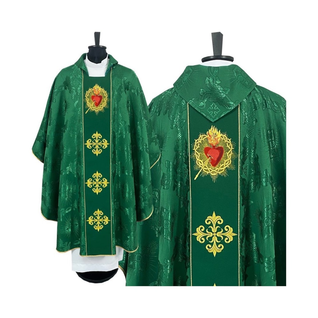 Casula E Stola Per Sacerdote Cattolico – Paramento Liturgico Per Celebrazioni E Messa