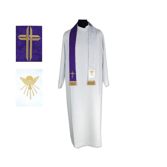 Estolas Casulla Stole Stole for Priest Catholic Etsy España