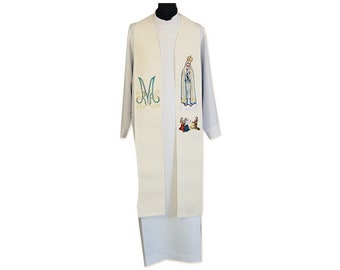 Priests Stole with liturgical embroidery. Chasuble Stole, Stole for Priest, Catholic Stole, Liturgical Stole, Pastor Stole, Ordination Stole