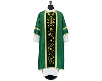 Green Dalmatic, Deacon Dalmatic, Catholic Dalmatic, Liturgical Dalmatic, Vestments for Priest, Catholic Chasuble, Liturgical.