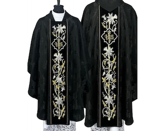 Gothic style Chasuble  - Gothic style Chasuble with a matching stole, Vestments for Priest, Catholic Vestments, Liturgical Chasuble