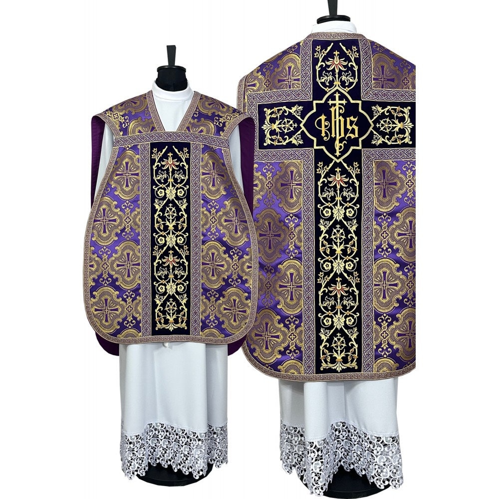 Roman Style Fiddleback Chasuble Set, Brocade Fabric - Etsy